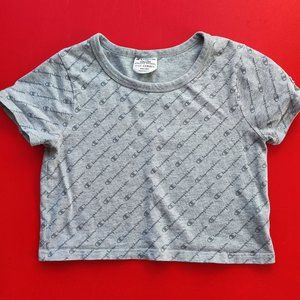 Champion crop top grey women's size XS